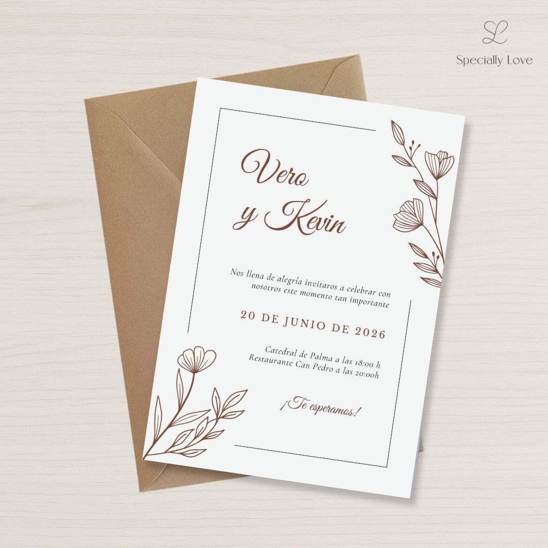 simple flowers brown version 2